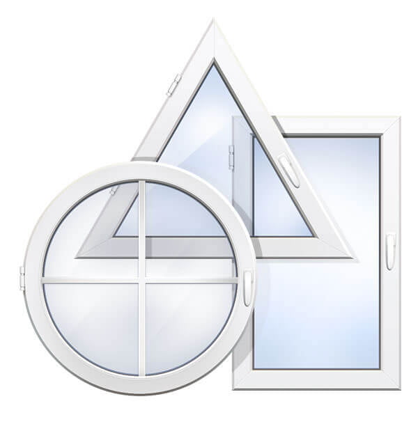 Фигурные окна REHAU фото