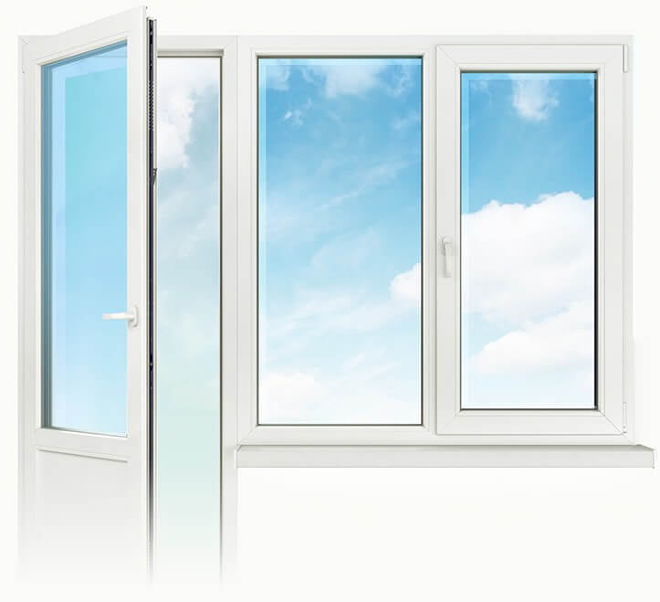 Балконные двери REHAU фото