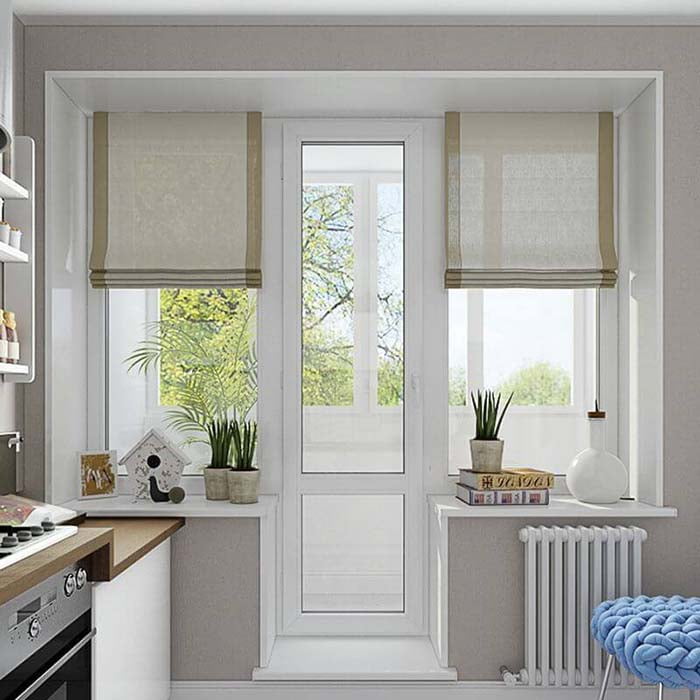 Балконные двери REHAU фото