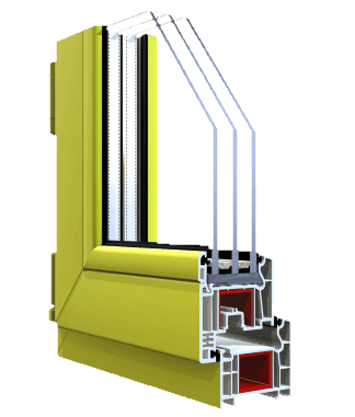 Цветные окна REHAU фото